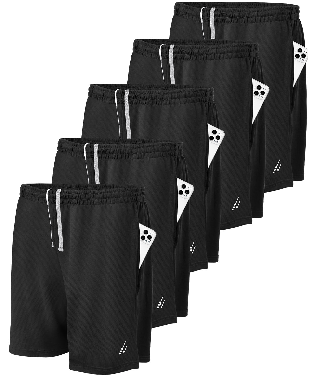 Black-pack of 5