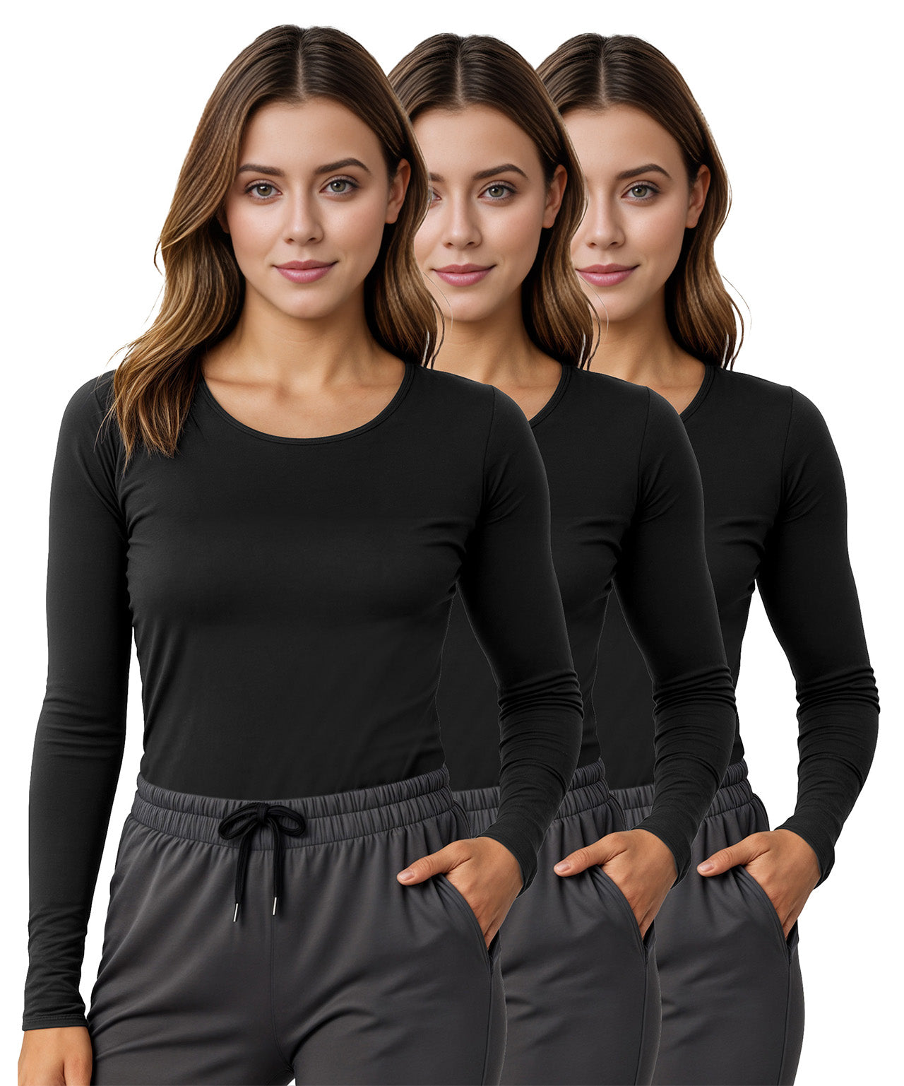 Black-Pack of 3