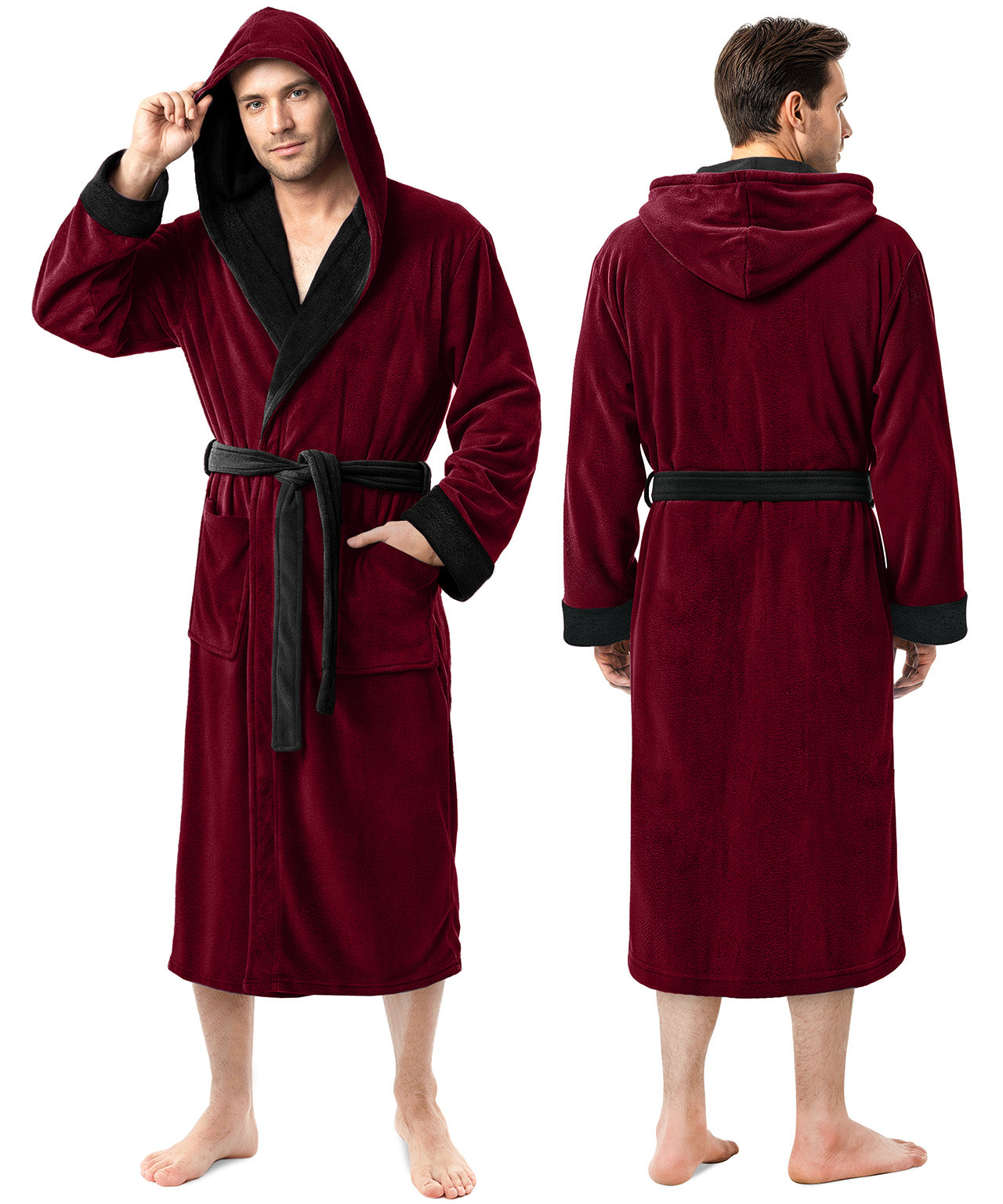 Burgundy and Black
