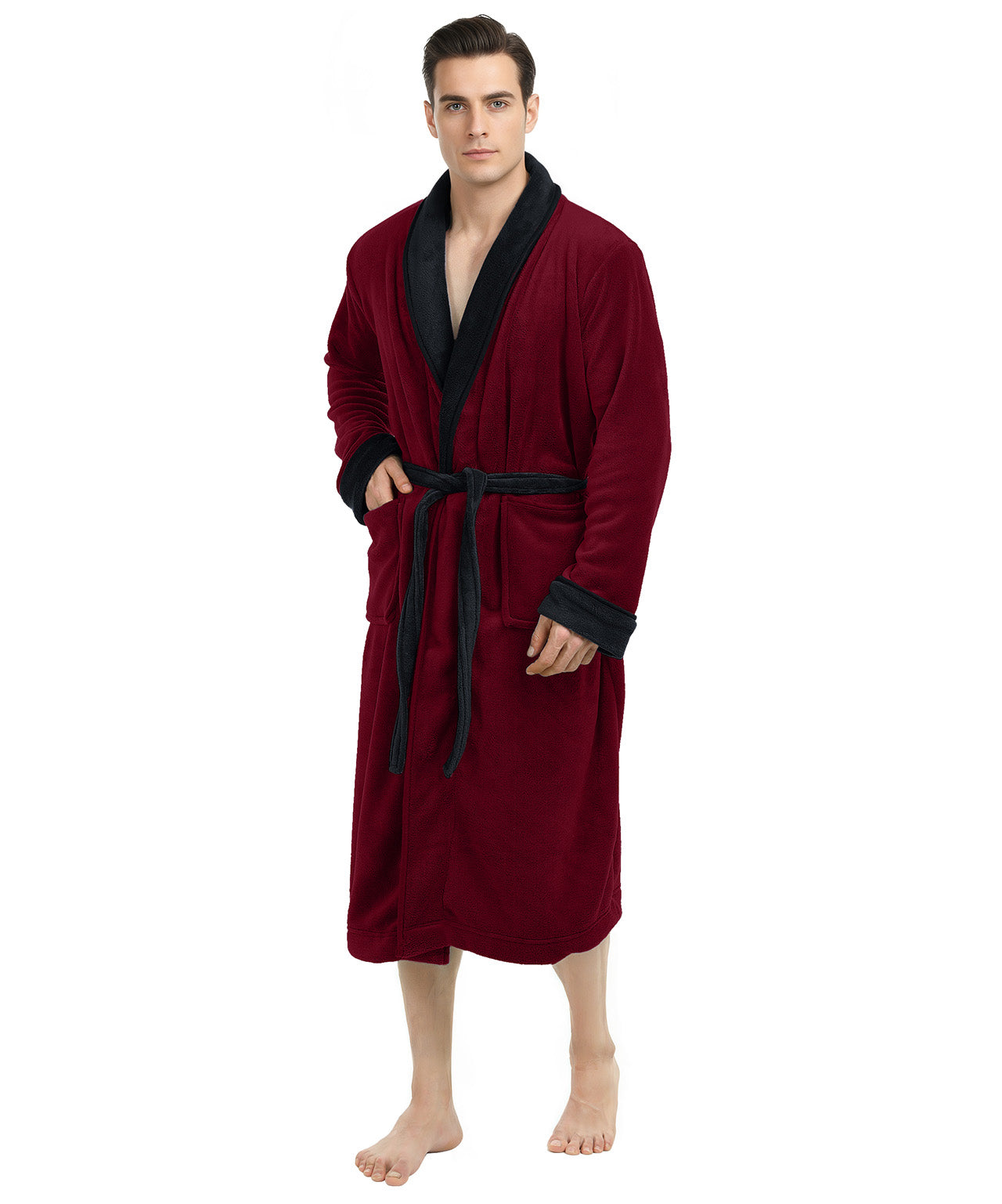 Burgundy and Black