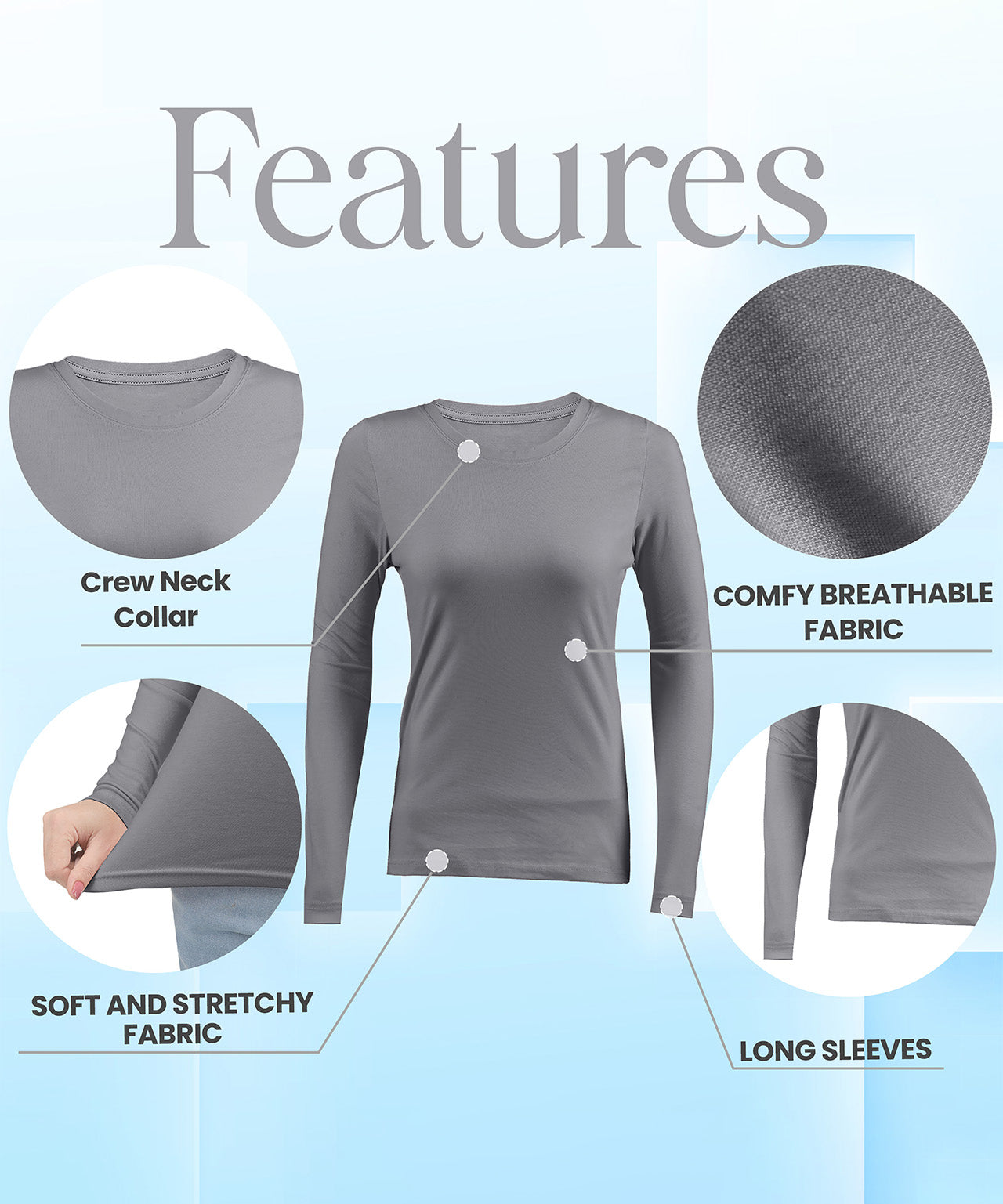 Dark Grey-Pack of 3