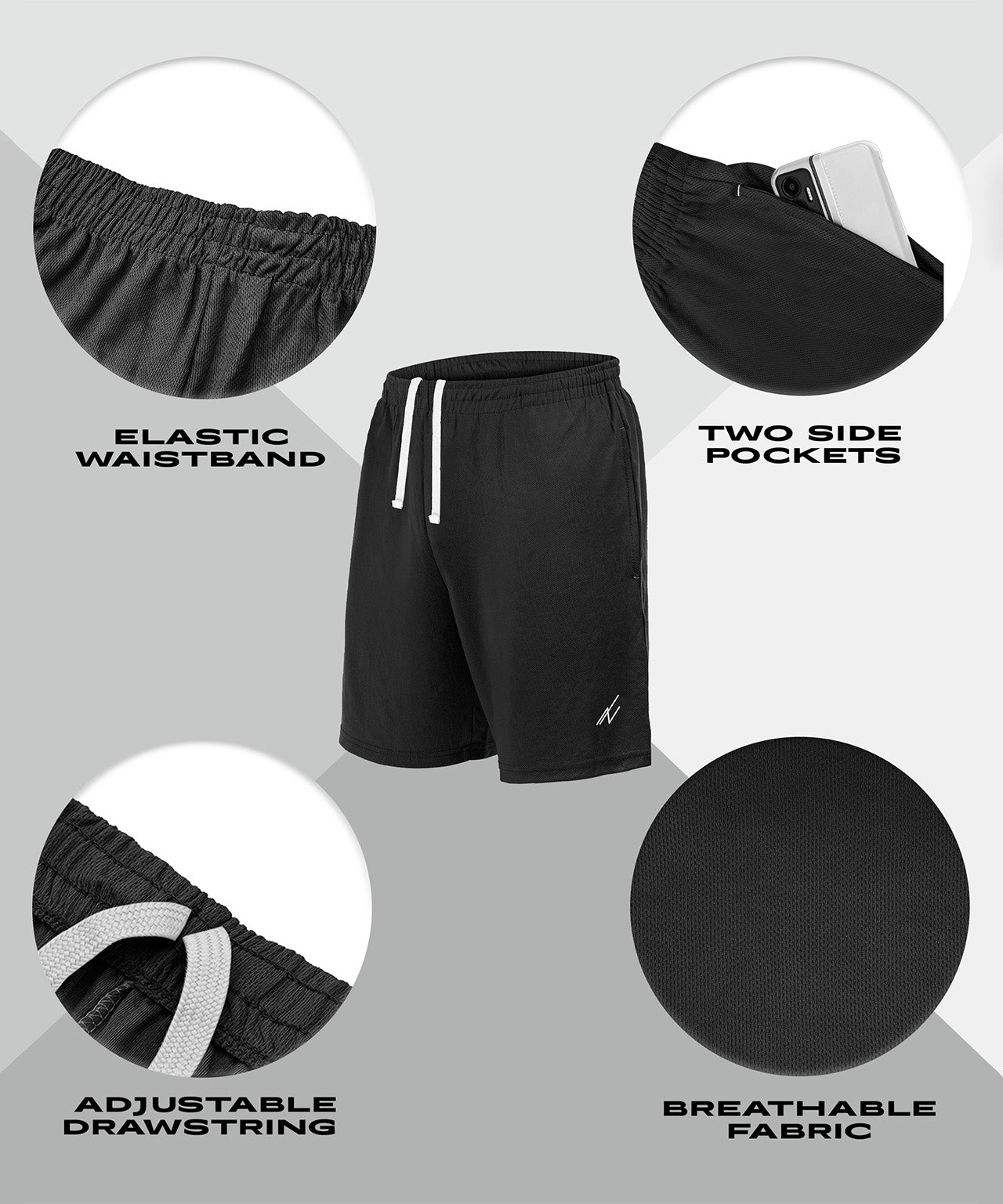 Black-pack of 5