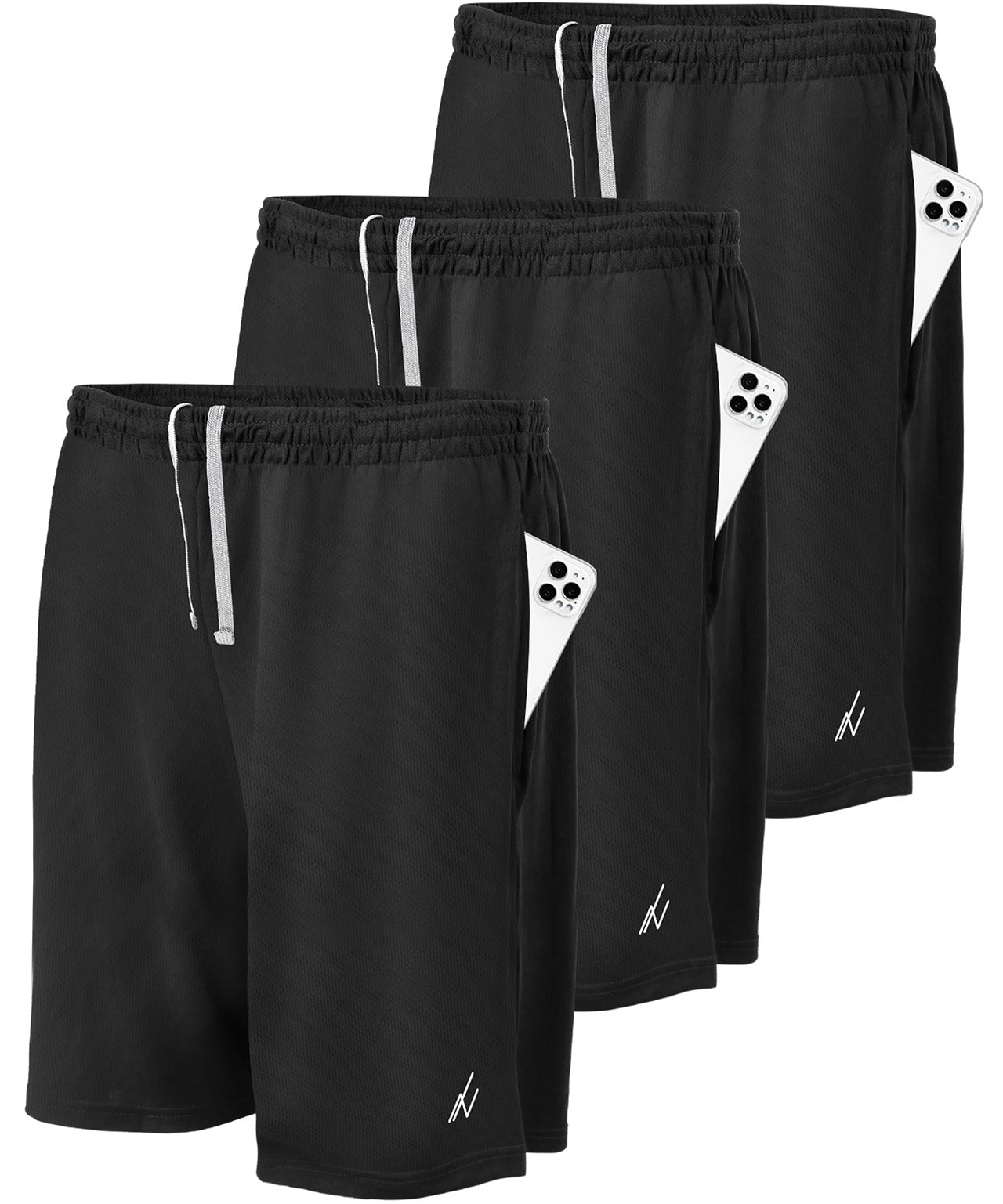 Black-Pack of 3