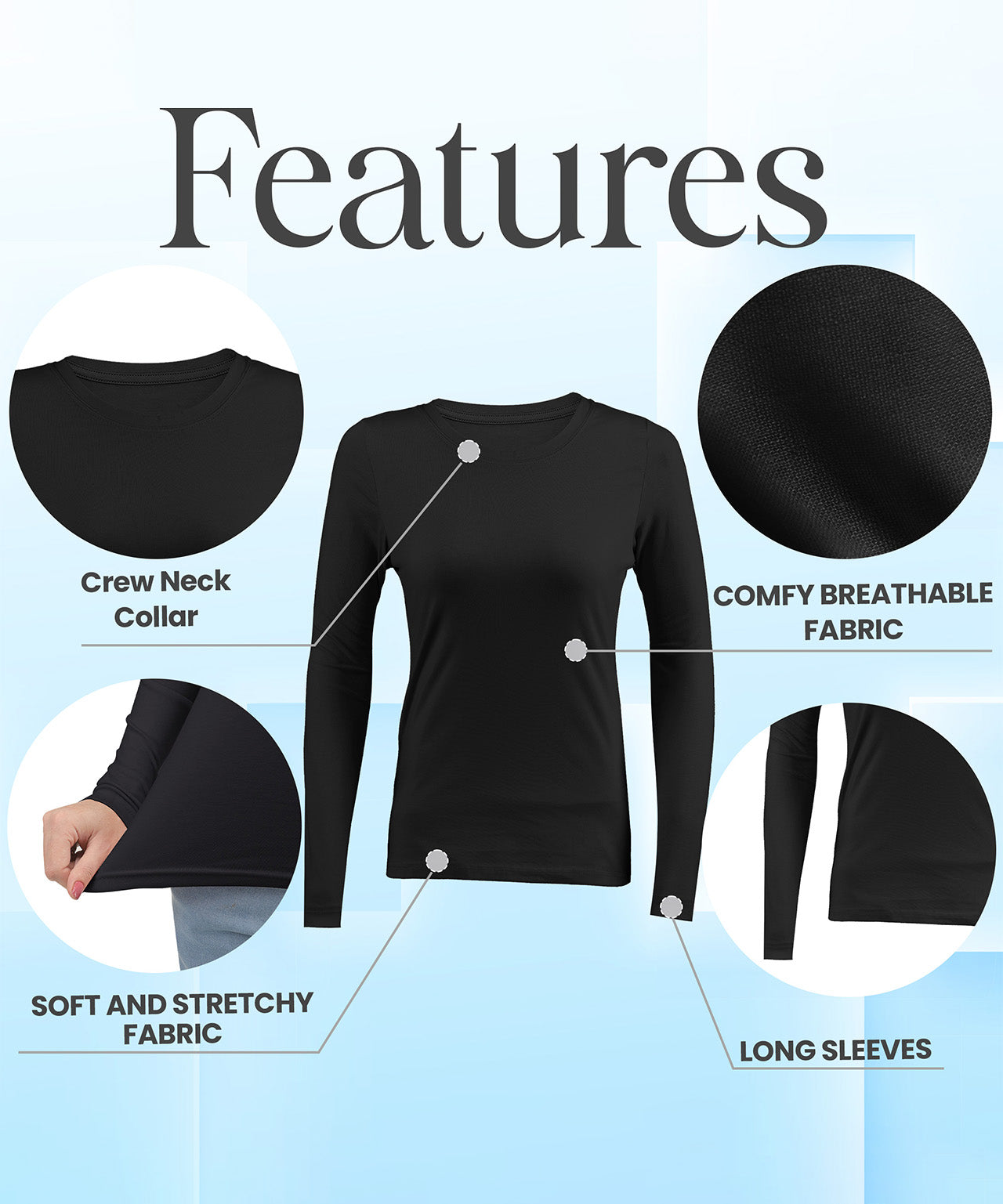 Black-Pack of 3