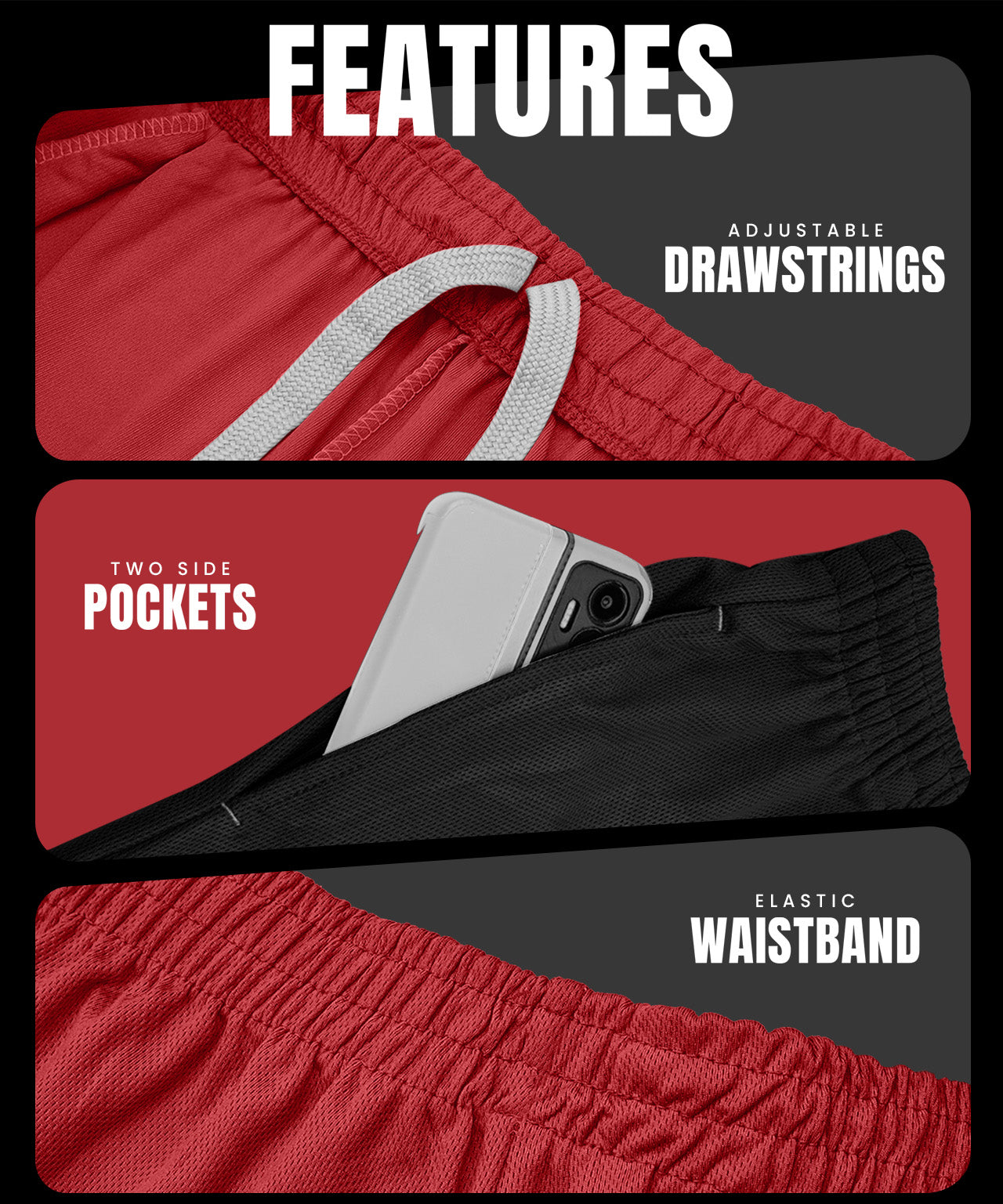 Black-Red-Pack of 2
