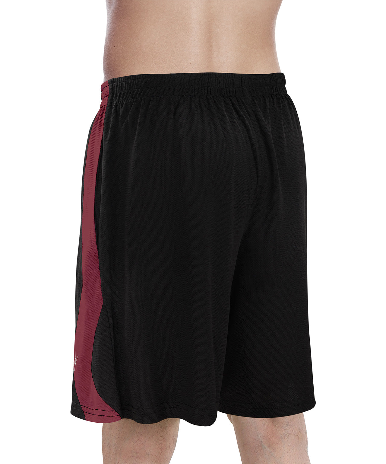 Black with burgundy-single