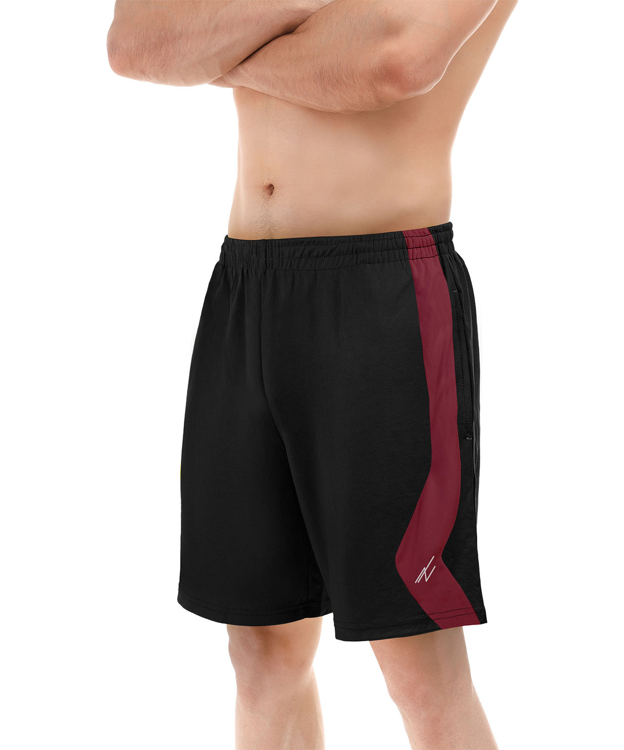 Black with burgundy-single