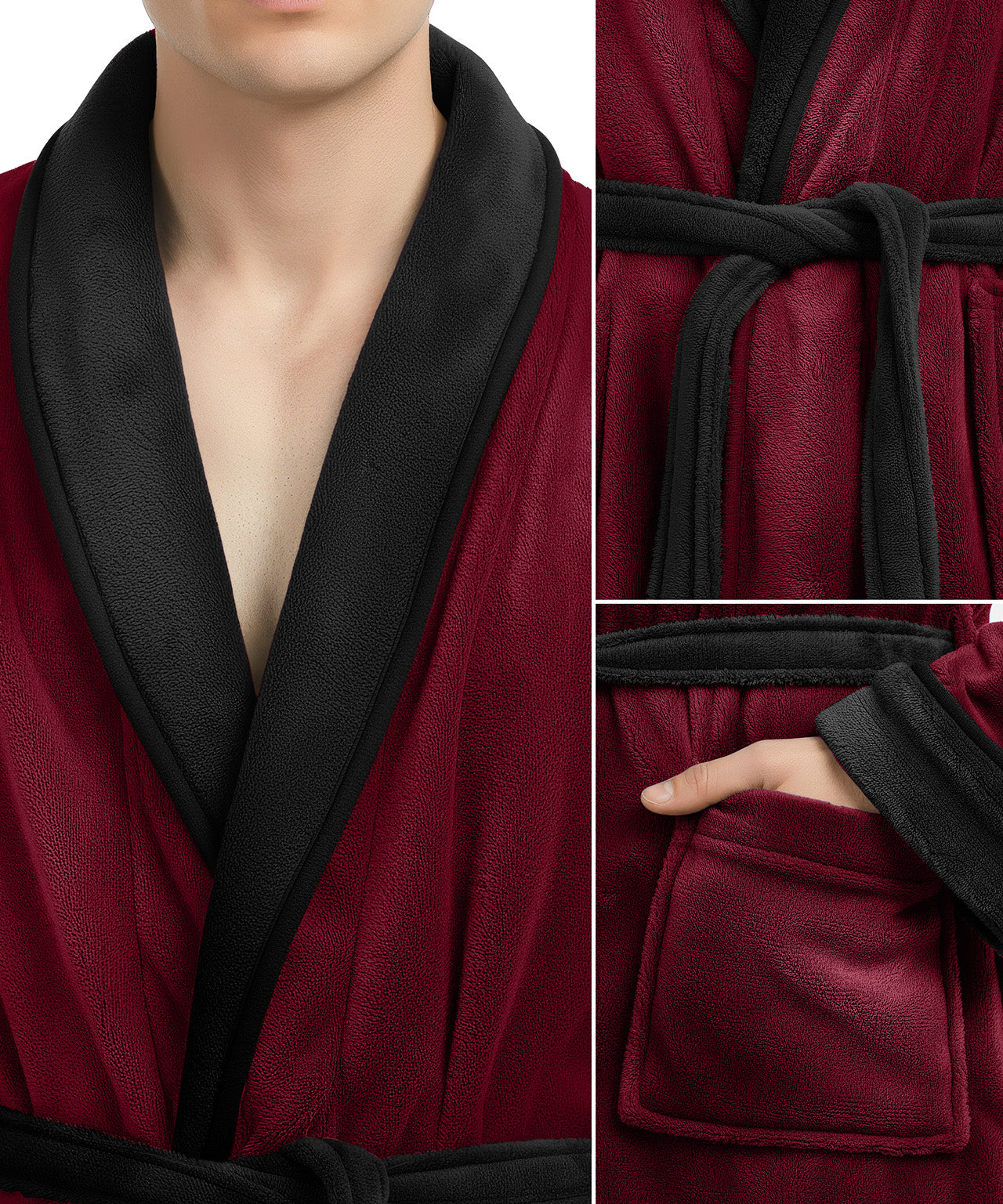 Burgundy and Black